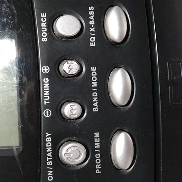 RCA Portable & Electric Boombox CD Cassette AM/FM Player Works Vintage - Picture 4 of 12